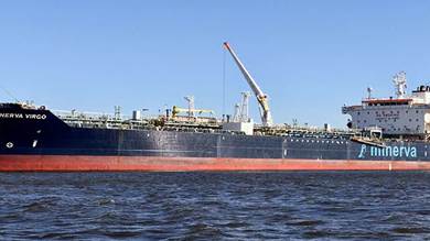 ناقلة النفط "منيرفا فيرجو" تفرغ حمولتها في نيوجيرسي بعد وصولها من ميناء روسي